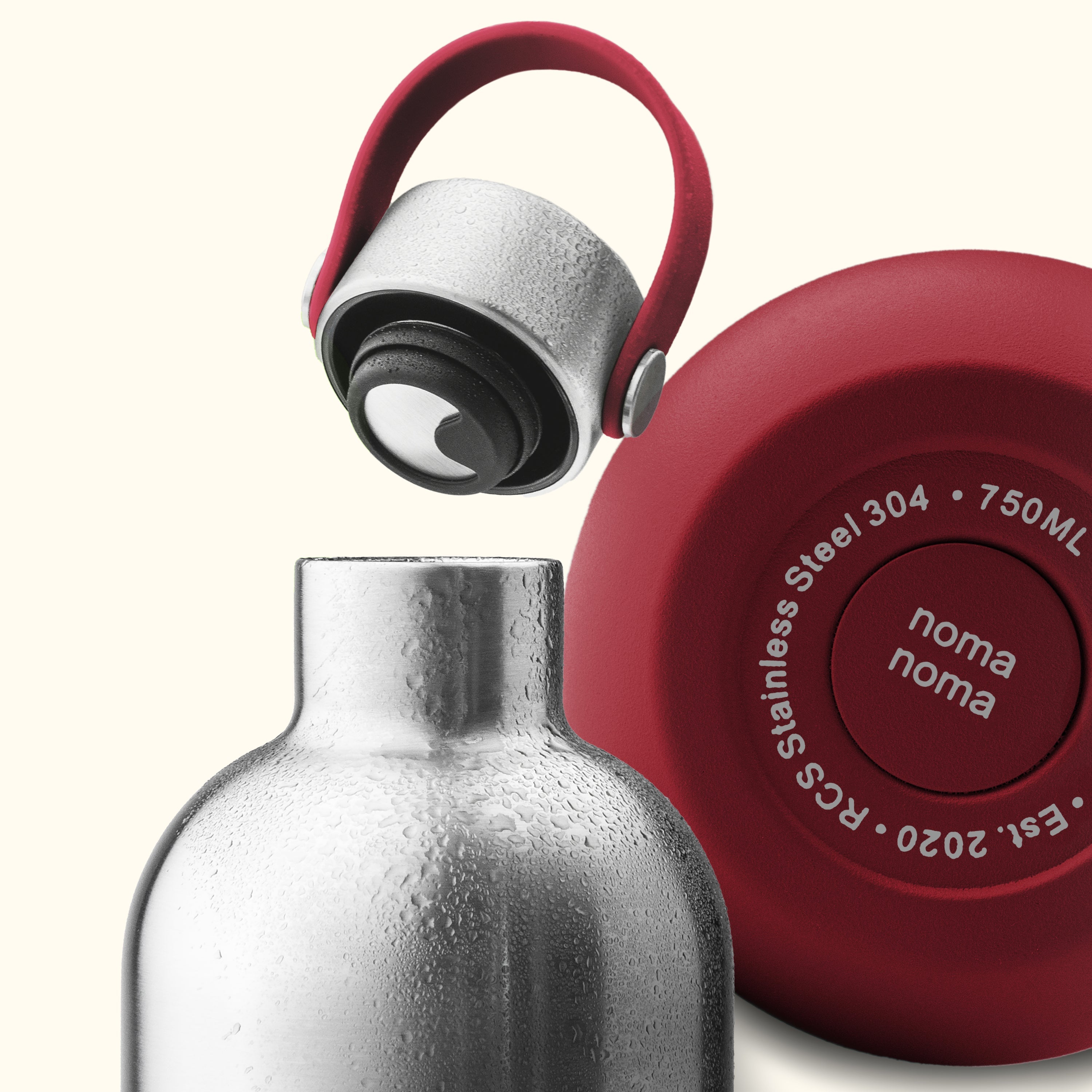 Θερμός από ανοξείδωτο ατσάλι 750ml - Grenadine Red